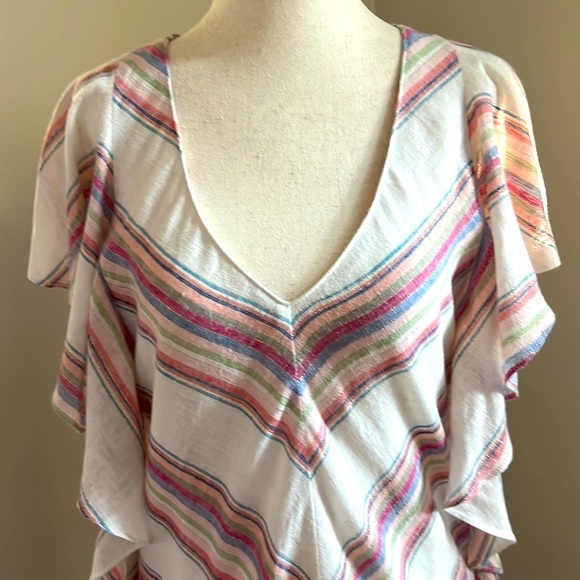 AMANDA UPRICHARD Chevron Stripe Shift Dress Size Small - Picture 5 of 16